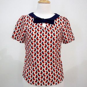 Dear Creatures Modcloth Cat print top